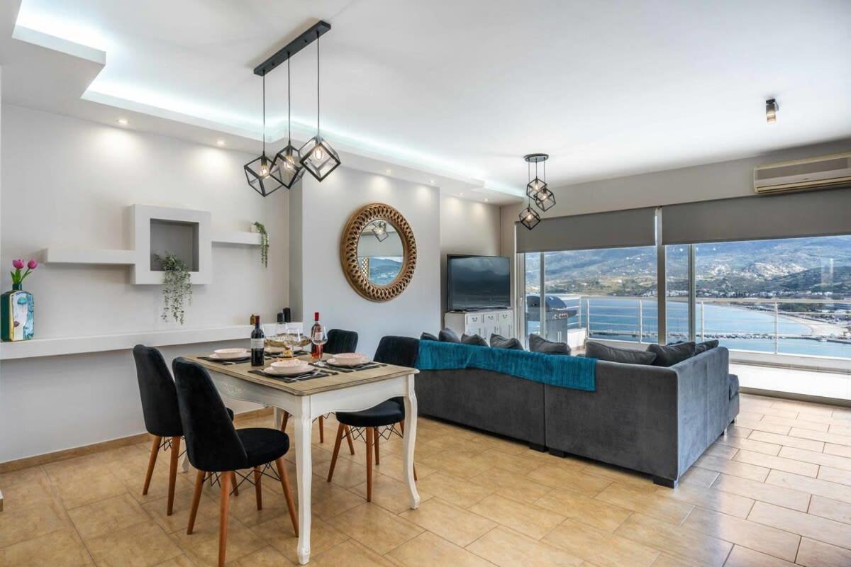 Sitia Panoramic Penthouse - Close To Sandy Beach - Private Parking Exterior photo