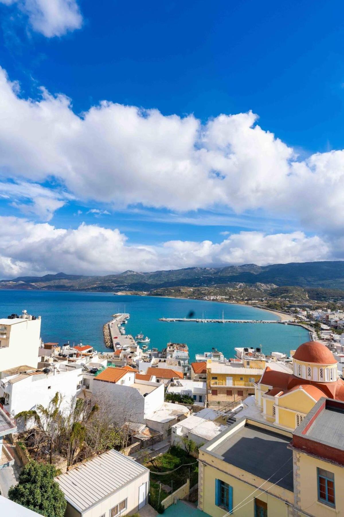 Sitia Panoramic Penthouse - Close To Sandy Beach - Private Parking Exterior photo